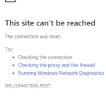 this site can't be reached